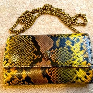 Authentic Kurt Geiger London Pouchette crossbody python bag.